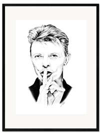 Impression artistique encadrée David Bowie