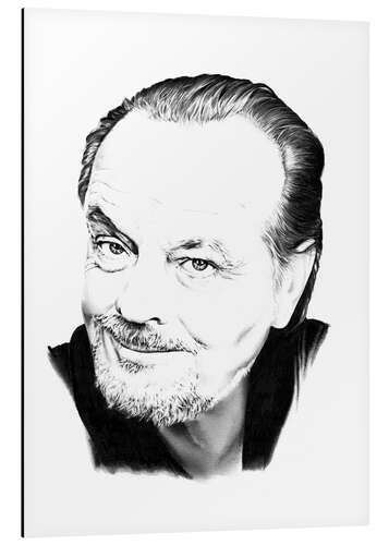 Tableau en aluminium Jack Nicholson