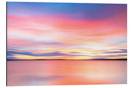 Magnettafel Abendrot und Meer