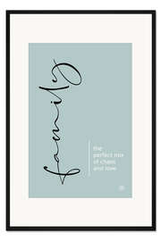 Gerahmter Kunstdruck Family - Familie