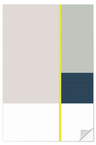 Selvklebende plakat Nothing Is More Abstract Than Reality