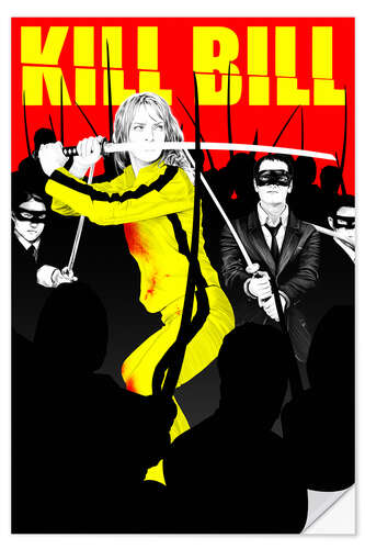 Selvklebende plakat Kill Bill