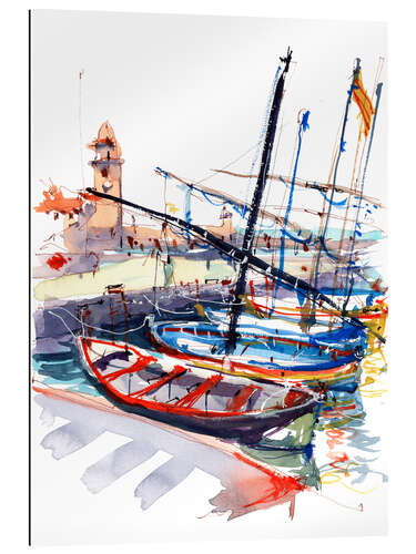 Gallery print Boats in Collioure, France