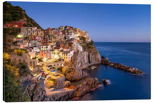 Lienzo Pueblo Manarola en italia