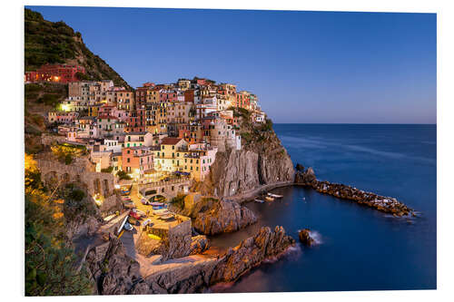 Foam board print Village Manarola in Italy