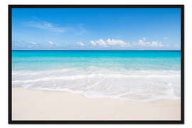 Gerahmter Kunstdruck Traumstrand auf den Malediven
