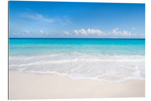 Tableau en plexi-alu Plage de rêve aux Maldives