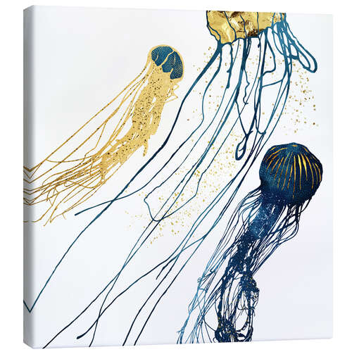 Canvas print Metallic Jellyfish II