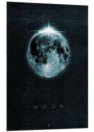 Foam board print Moon, La Luna