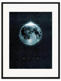 Gerahmter Kunstdruck Mond, La Luna