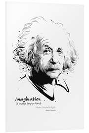 Foam board print Albert Einstein