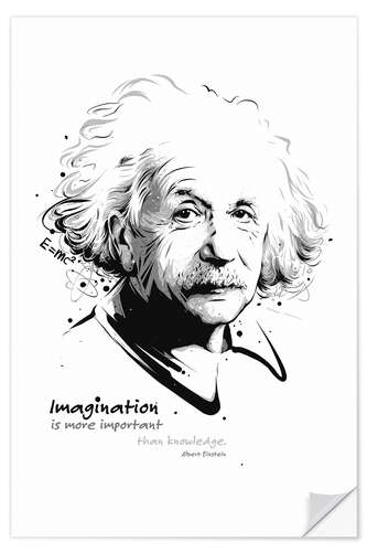 Wall sticker Albert Einstein