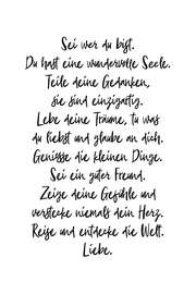 Magnettafel Sei wer du bist