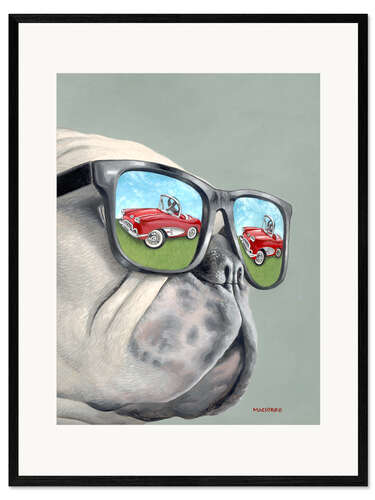 Ingelijste kunstdruk Keep Your Eyes On The Prize