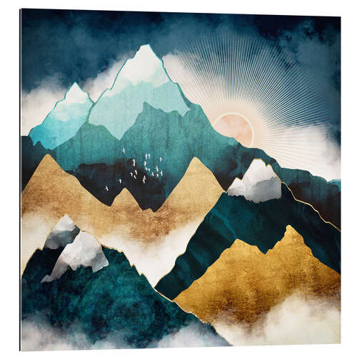 Gallery print Mountain scene at daybreak