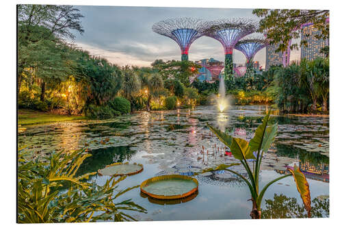 Aluminiumsbilde Singapur Gardens ved Bay