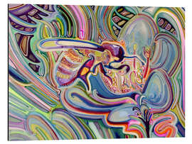 Magnettafel Eine Biene auf einer Blüte