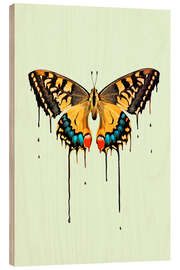 Cuadro de madera Mariposa derritiéndose - Jonas Loose