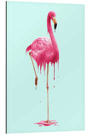 Magnettafel Schmelzender Flamingo