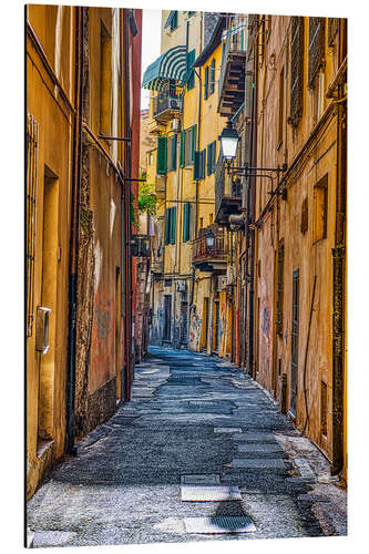 Aluminium print In the streets of Pisa