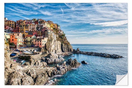 Naklejka na ścianę Manarola