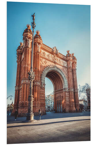 Foam board print Arc de Triomphe, Barcelona