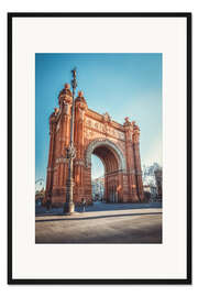 Gerahmter Kunstdruck Arc de Triomphe, Barcelona