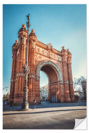 Selvklebende plakat Arc de Triomphe, Barcelona