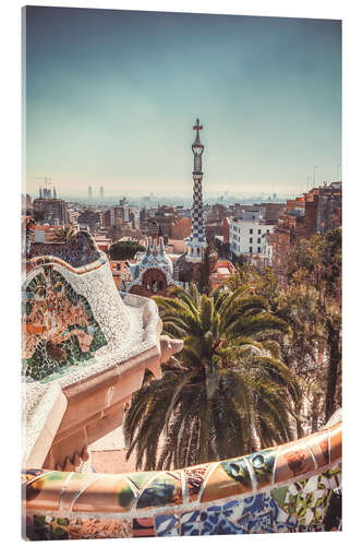 Cuadro de metacrilato Parque Güell, Barcelona