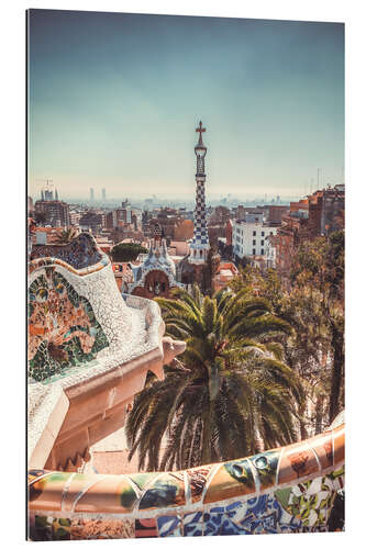 Cuadro de plexi-alu Parque Güell, Barcelona