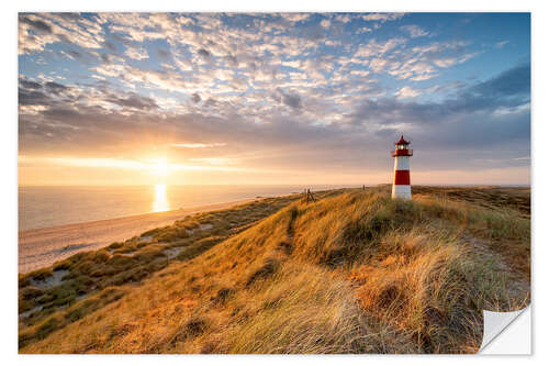 Wandsticker Leuchtturm List-Ost auf Sylt