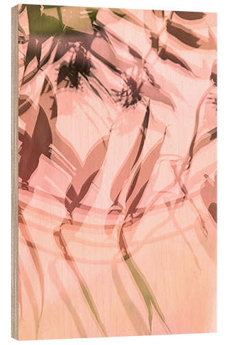 Hout print Leaves in the dawn VI