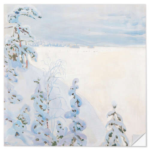 Sticker mural Paysage d'hiver