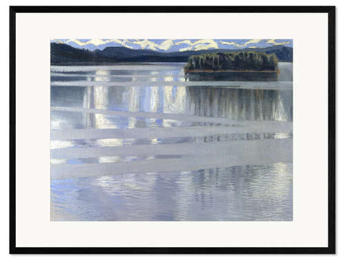 Kunsttryk i ramme Lake Keitele