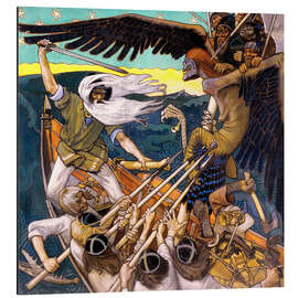 Magnettafel Das Kalevala, Väinämöinen und Louhi