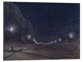 Magnettafel Hornsgatan in der Nacht