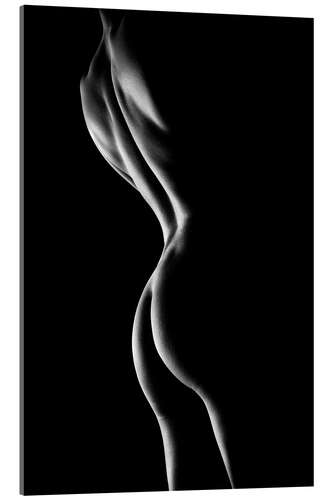 Acrylic print Outlines of a naked woman