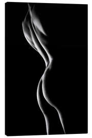 Canvas print Outlines of a naked woman