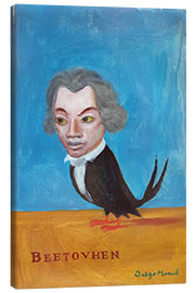 Canvas print Beethoven bird