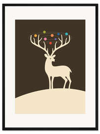 Gerahmter Kunstdruck My Deer Universe