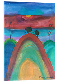 Quadro em plexi-alumínio Elephant love