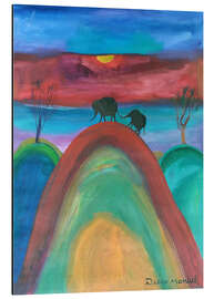 Magnettafel Elefantenliebe