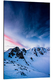 Aluminium print Sunrise over the Piz Palü