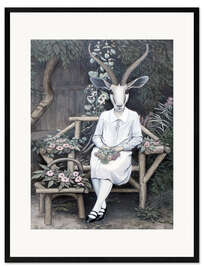 Framed art print Bride in the garden