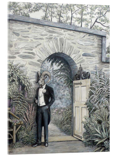 Acrylglas print Groom at the gate