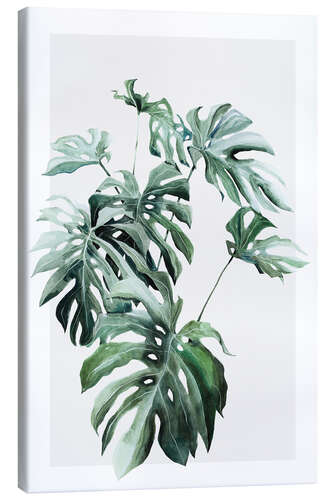 Canvastavla Monstera blad