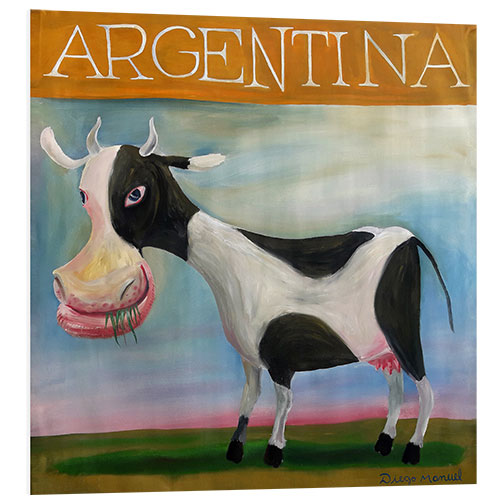 Cuadro de PVC Vaca argentina