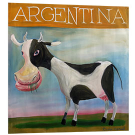 Foam board print Argentine cow