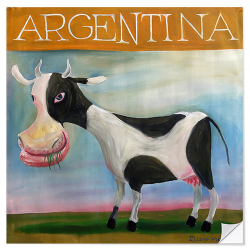 Wall sticker Argentine cow