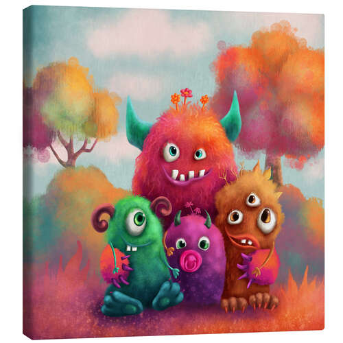 Canvas print Monster Family